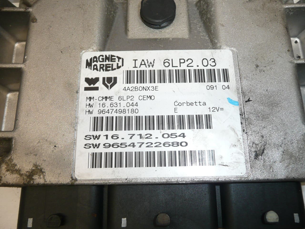 ECU IAW 6LP2.03 1.4 16V Citroën Peugeot 9654722680 - Afbeelding 2