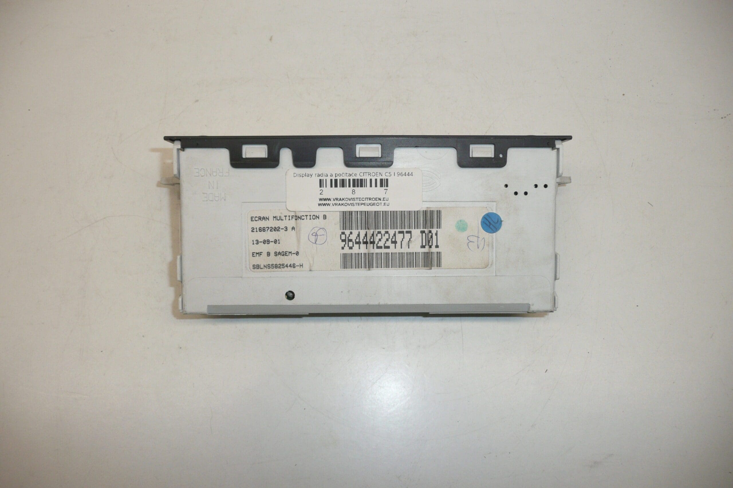 Display Citroën C5 I 9644422477 D01 6155V6 - Afbeelding 2