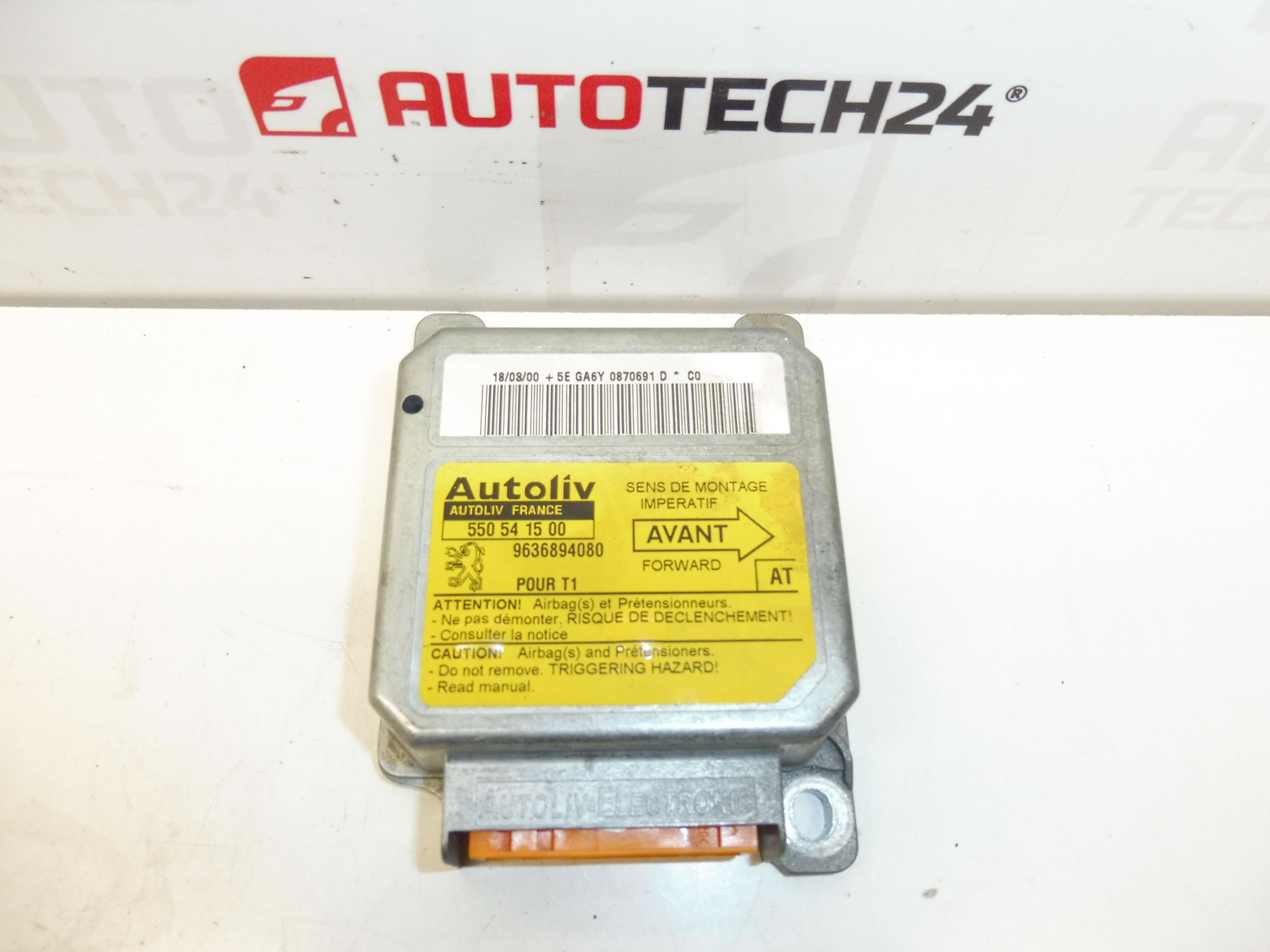 Peugeot 206 airbag unit 9636894080 6545GJ