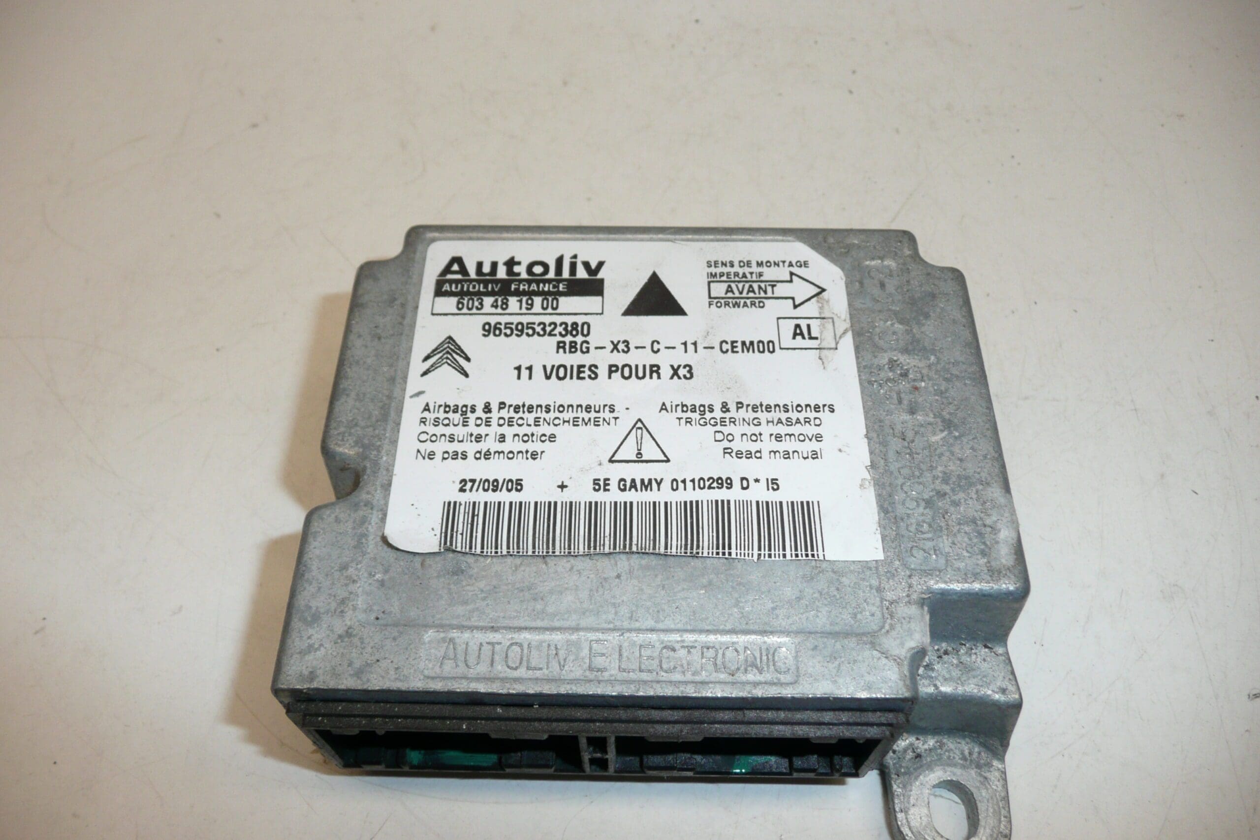 Citroën C5 II airbageenheid na een ongeval