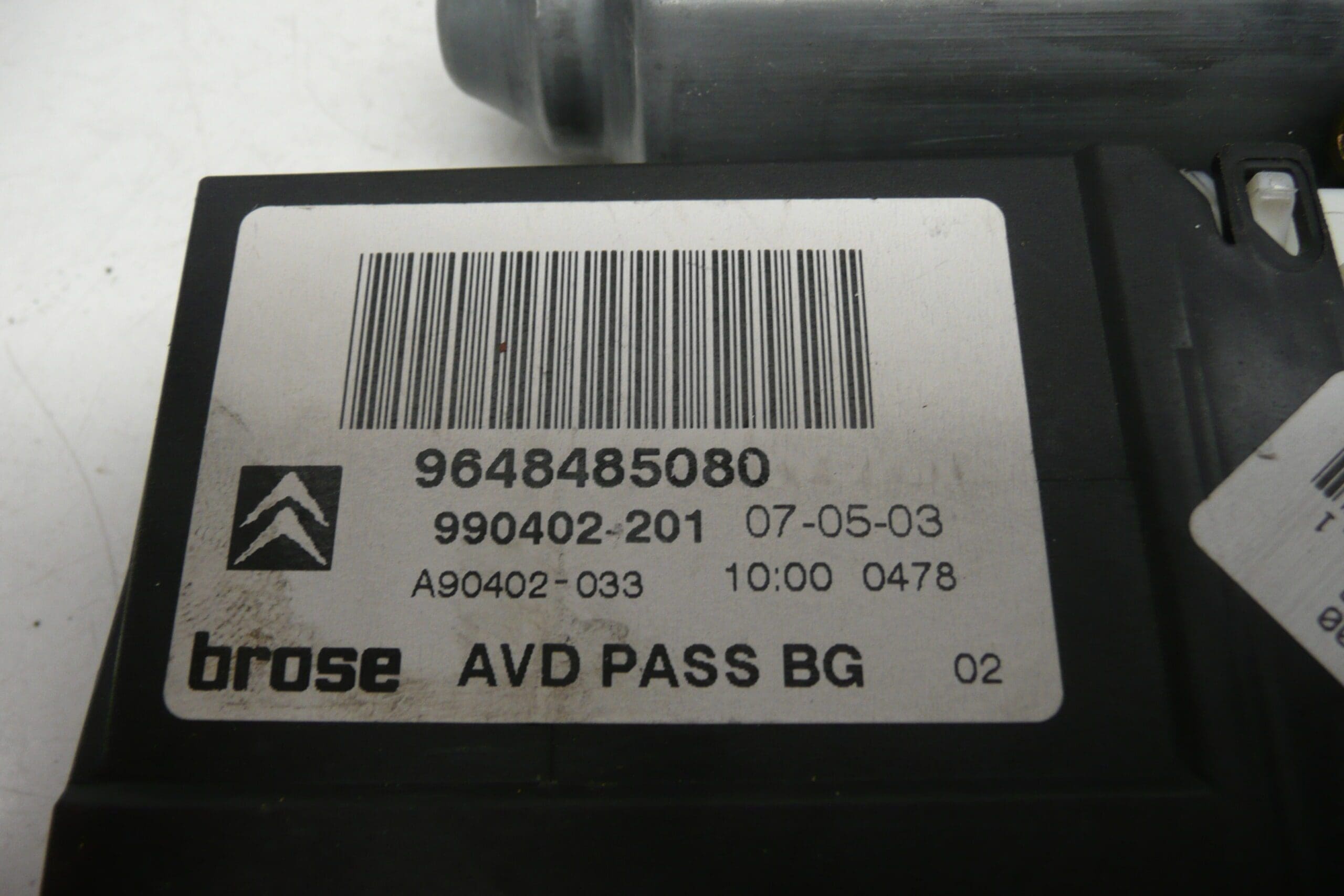 Citroën C5 raambedieningsmotor rechts voor 9648485080