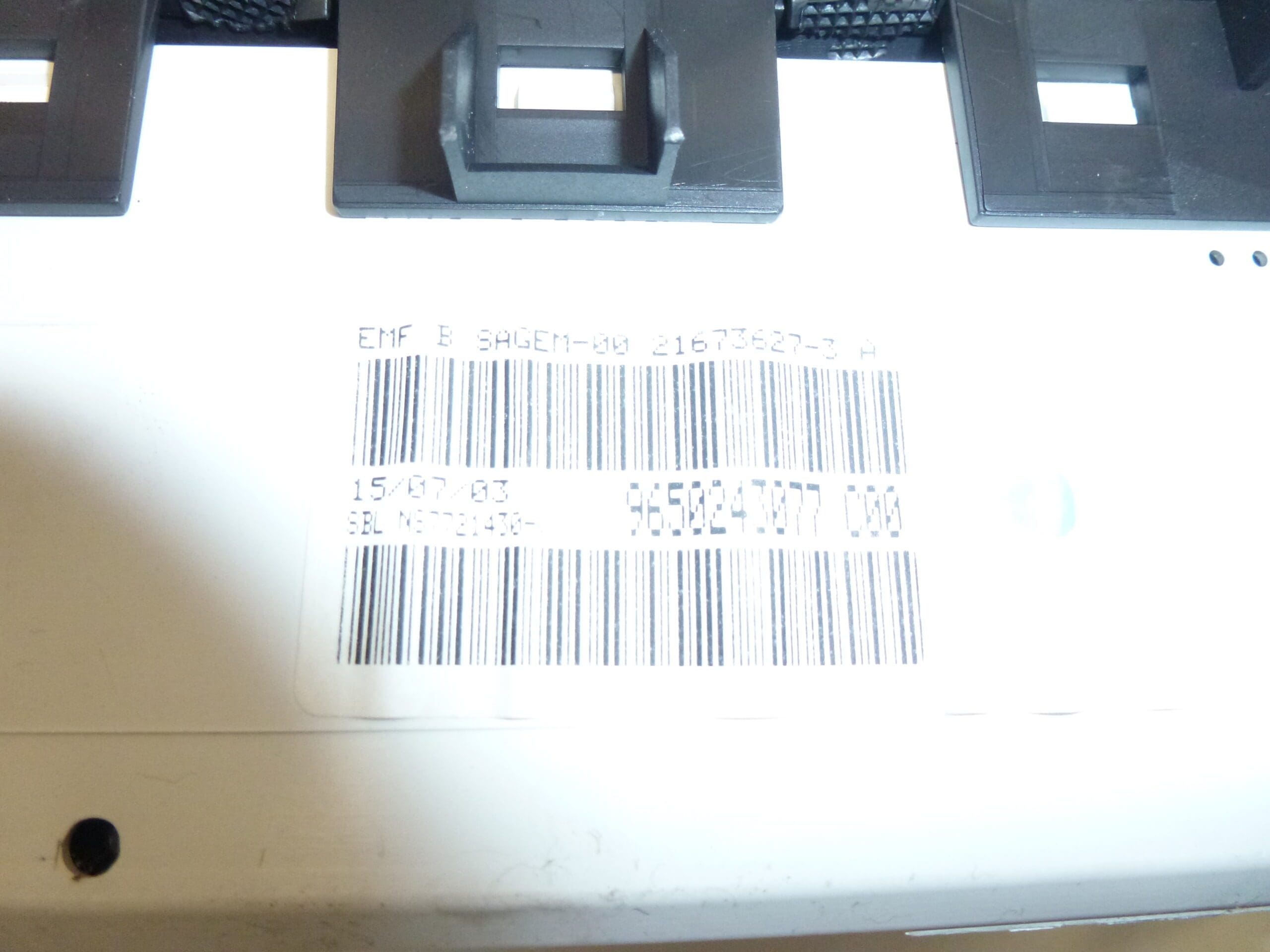 Display Peugeot 307 9650243077 met kapel