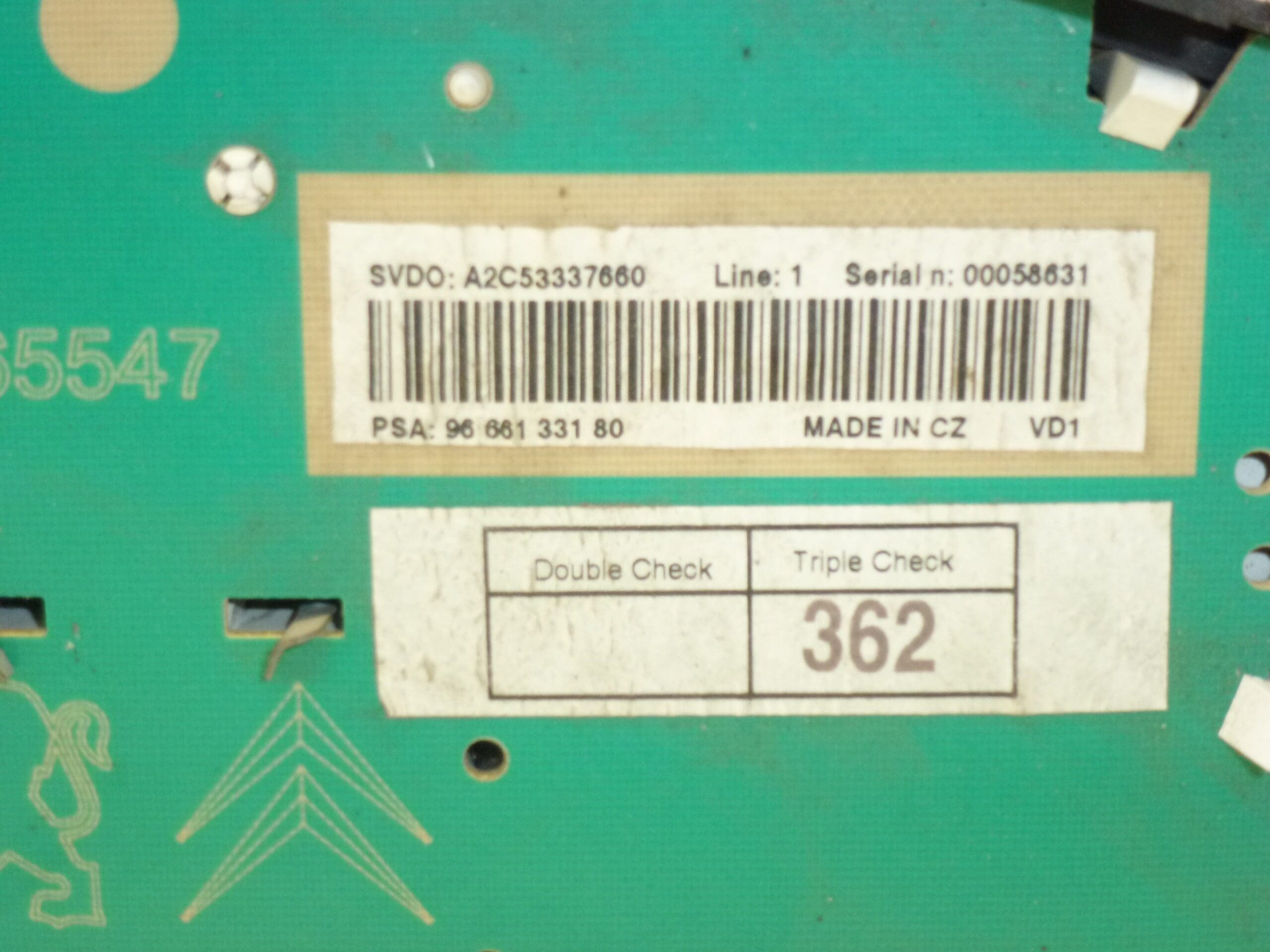 Teller Peugeot 207 9666133180 6103EC