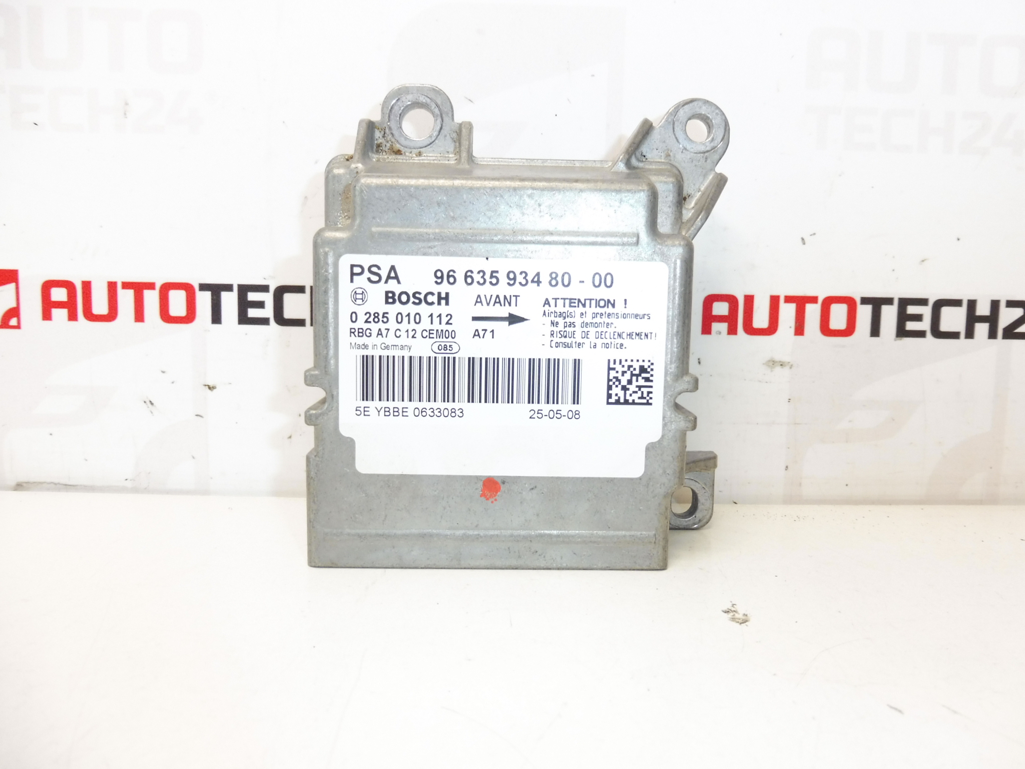 Bosch Peugeot 207 airbageenheid 9663593480 0285010112 654664