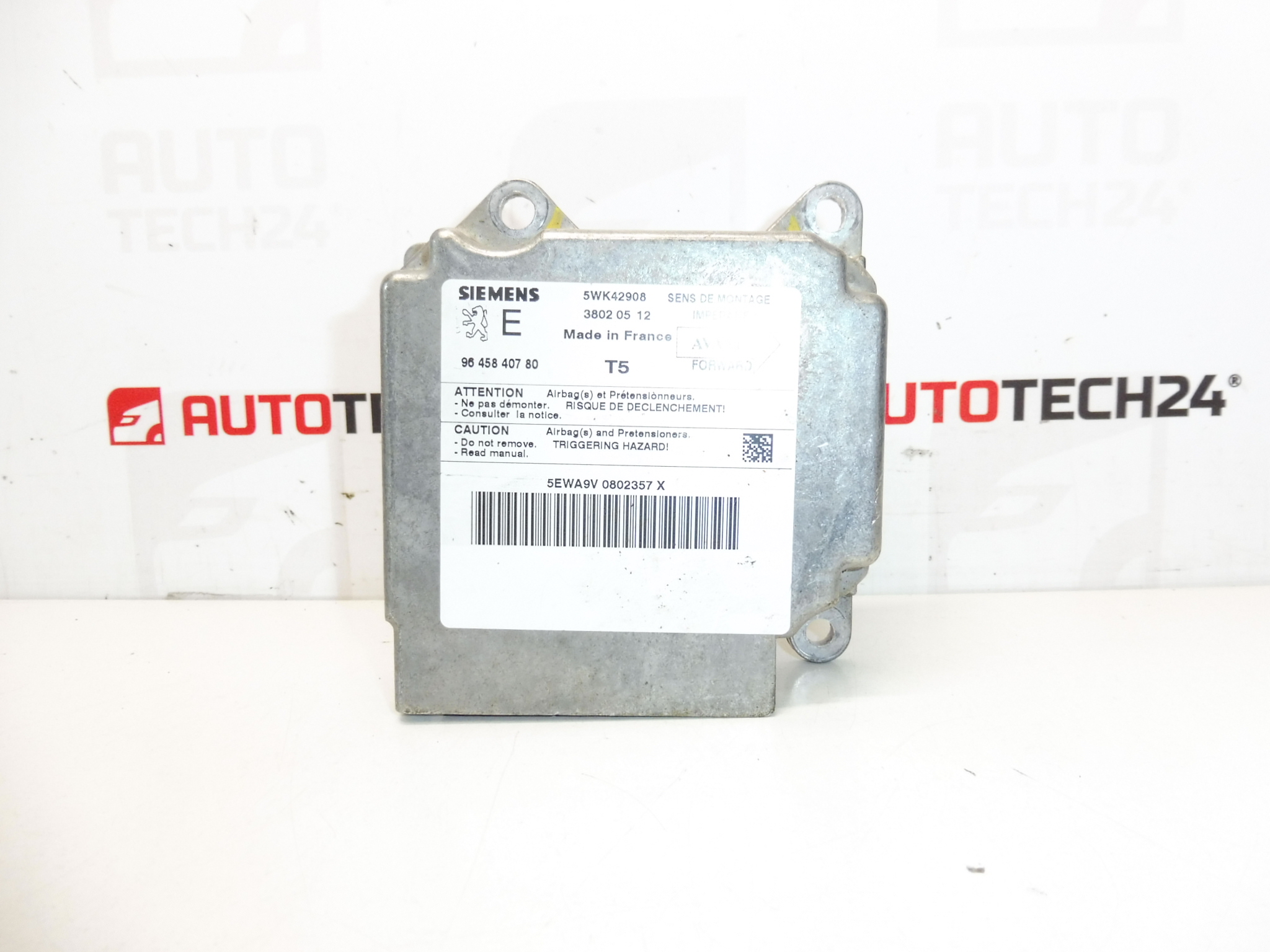Siemens Peugeot 307 Airbageenheid 9645840780 6545HE