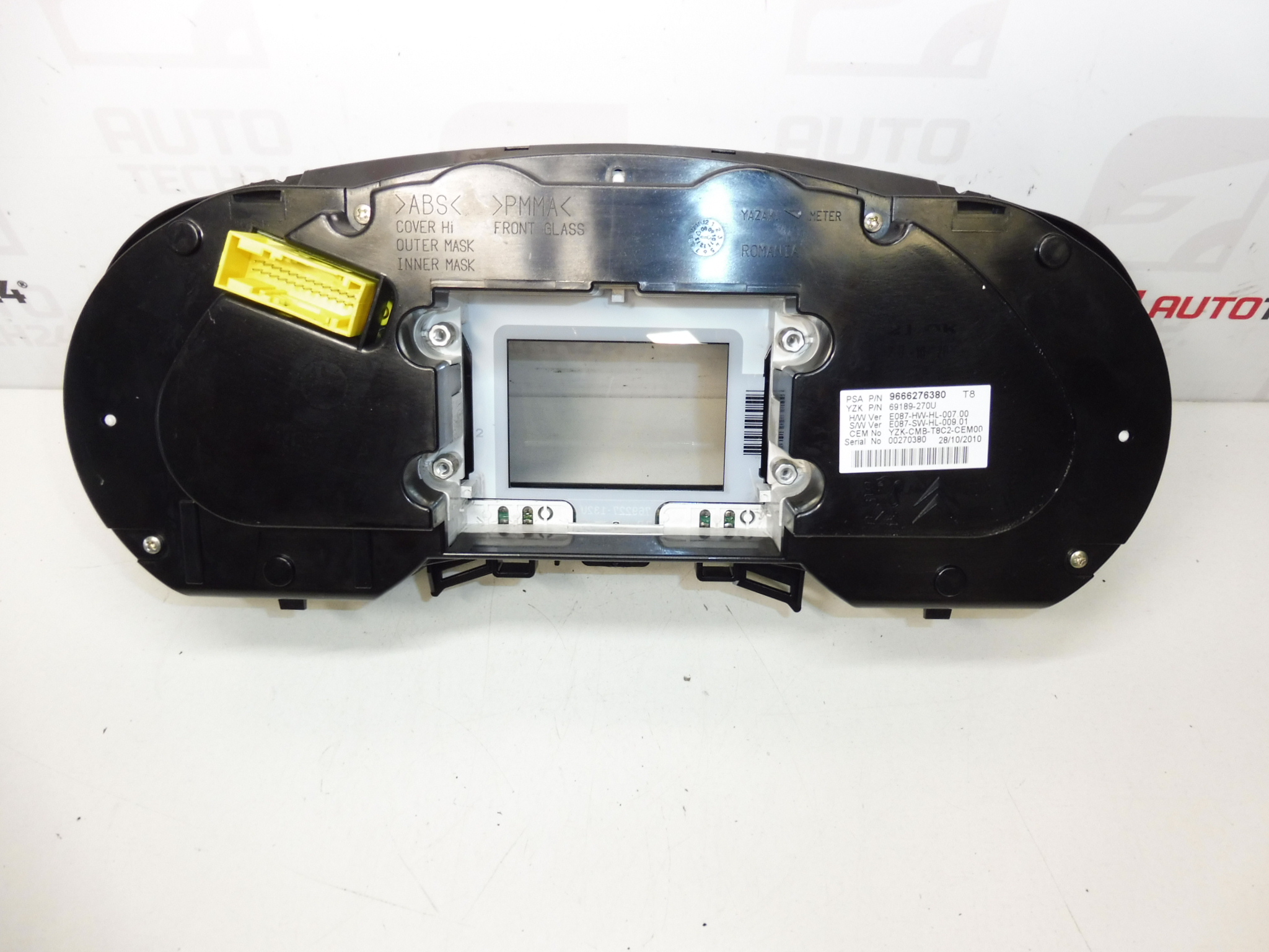 Snelheidsmeter 201000 km Peugeot 3008 5008 9666276380 9805170680 6103Y4