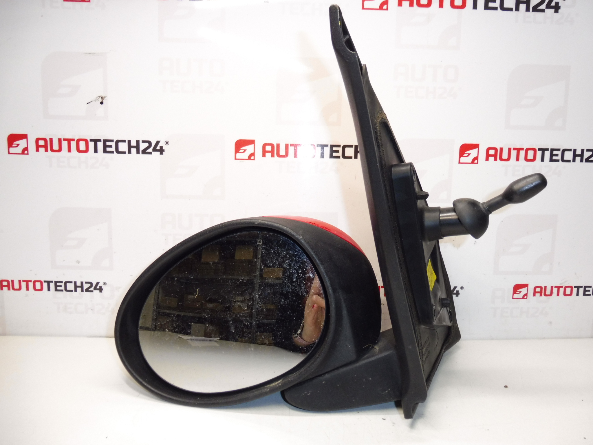 Spiegel links rood Citroën C1 Peugeot 107 87940-0H010 87940-0H011