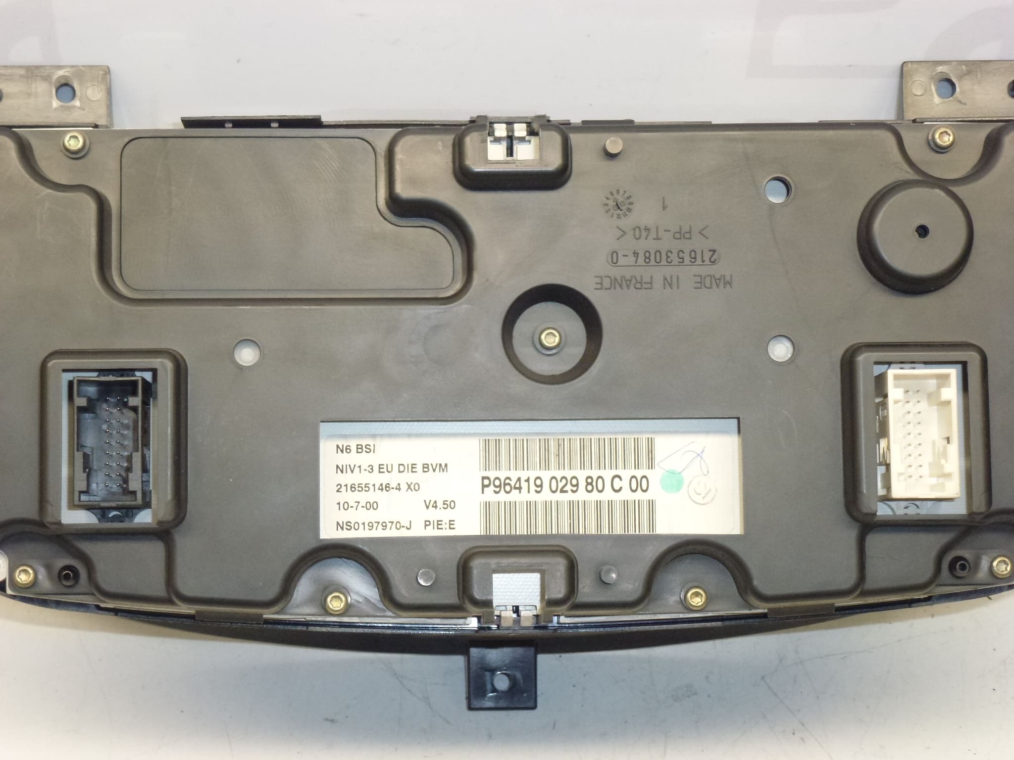 Snelheidsmeter met alarm Citroën Xsara Sagem 9641902980 6104KK