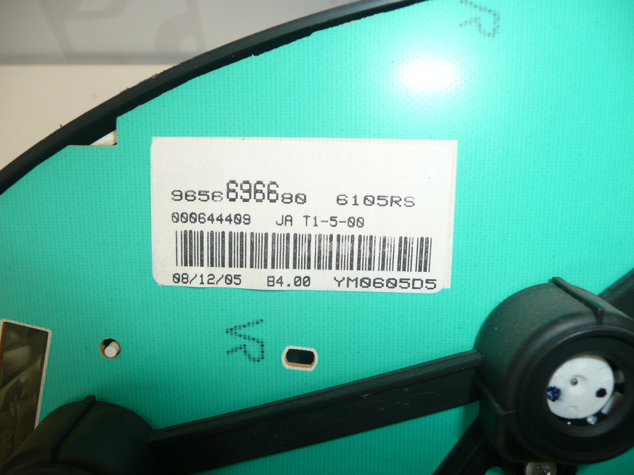 Teller Peugeot 206 9656696680 kilometerstand 146.415 km