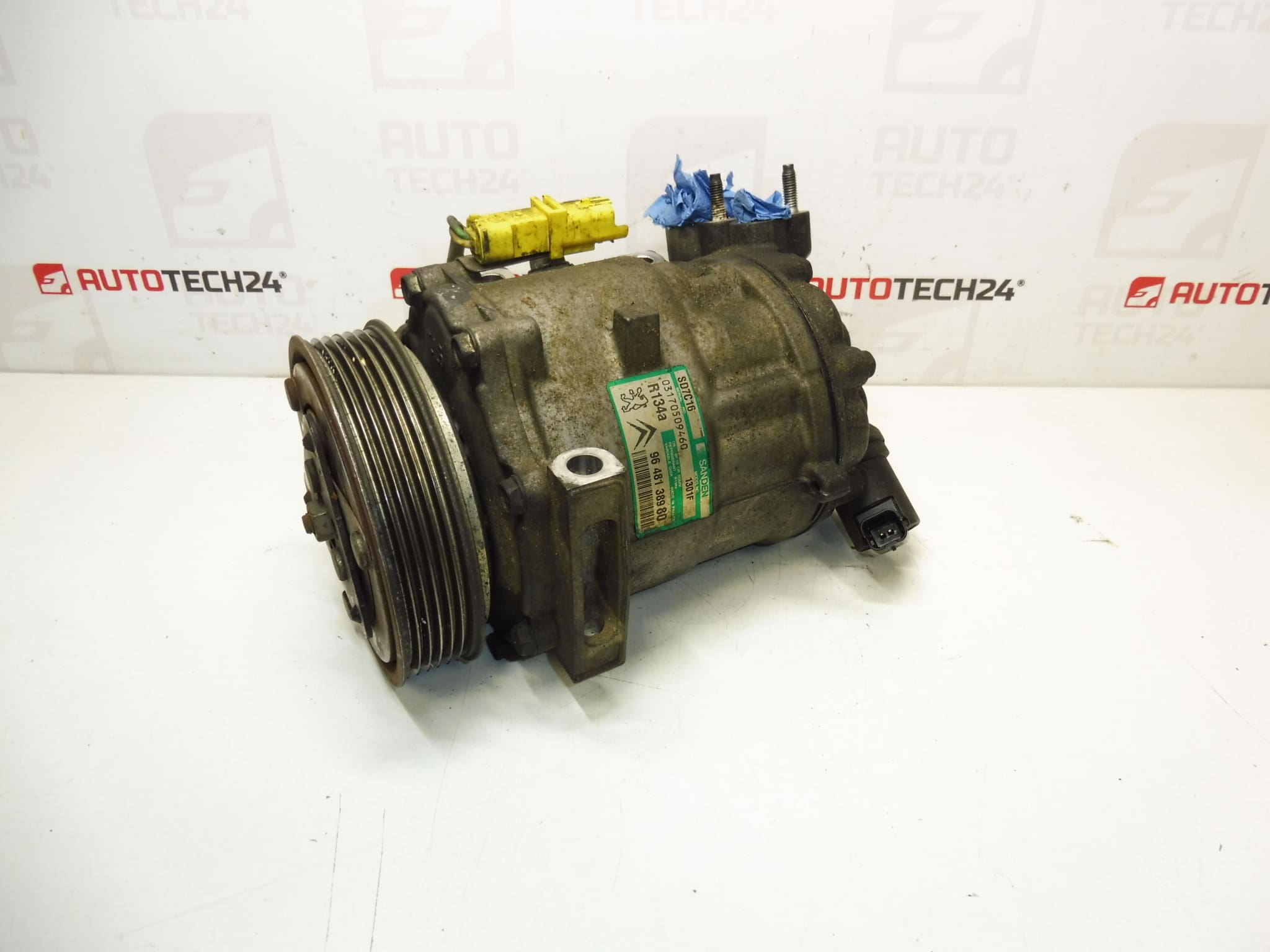 Aircocompressor Sanden SD7C16 1301F 9648138980 6453RE