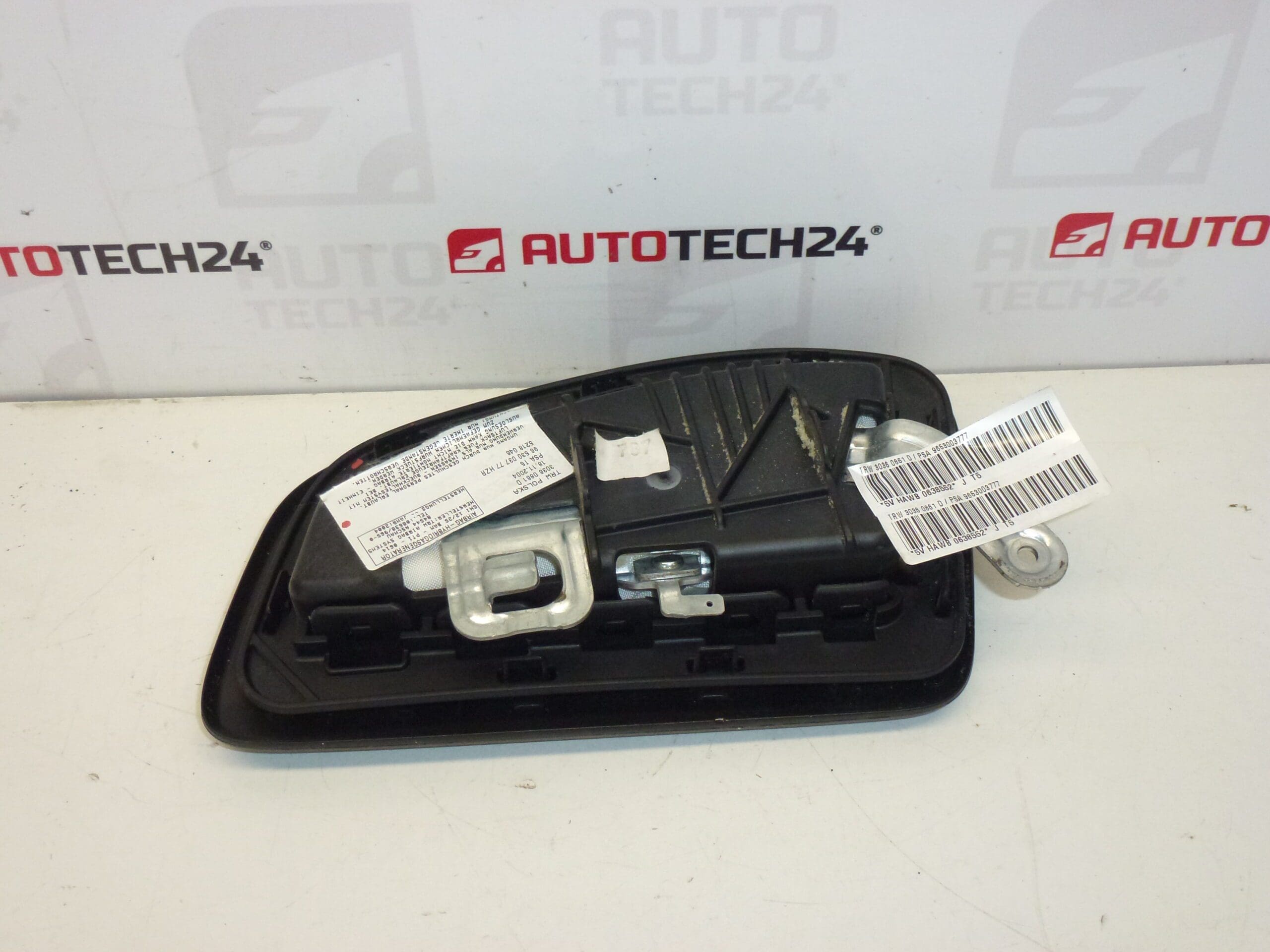 Airbag stoel links Peugeot 307 9653003777 8216FT 8216LR - Afbeelding 2