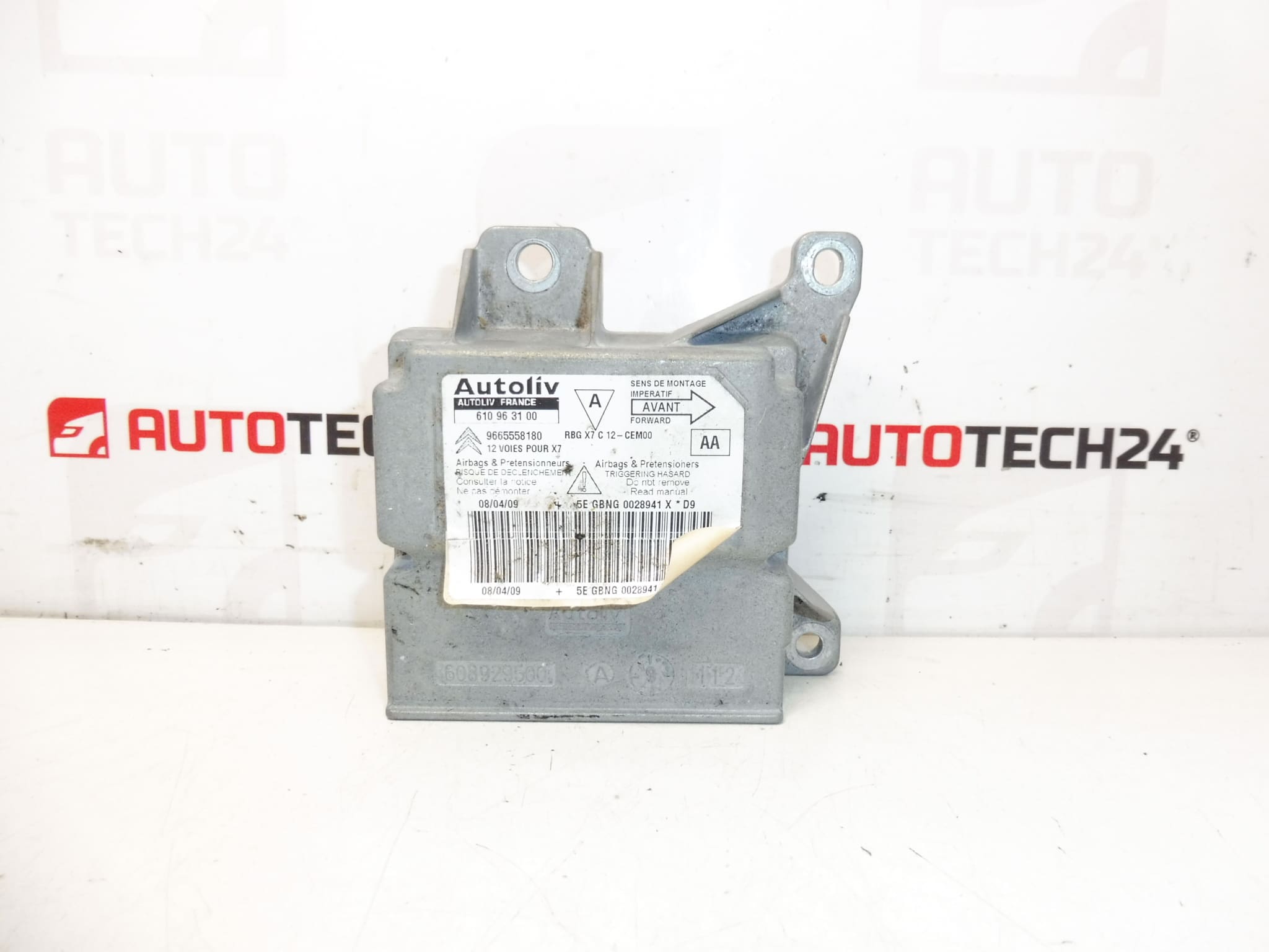 Citroën C5 X7 9665558180 610963100 airbags