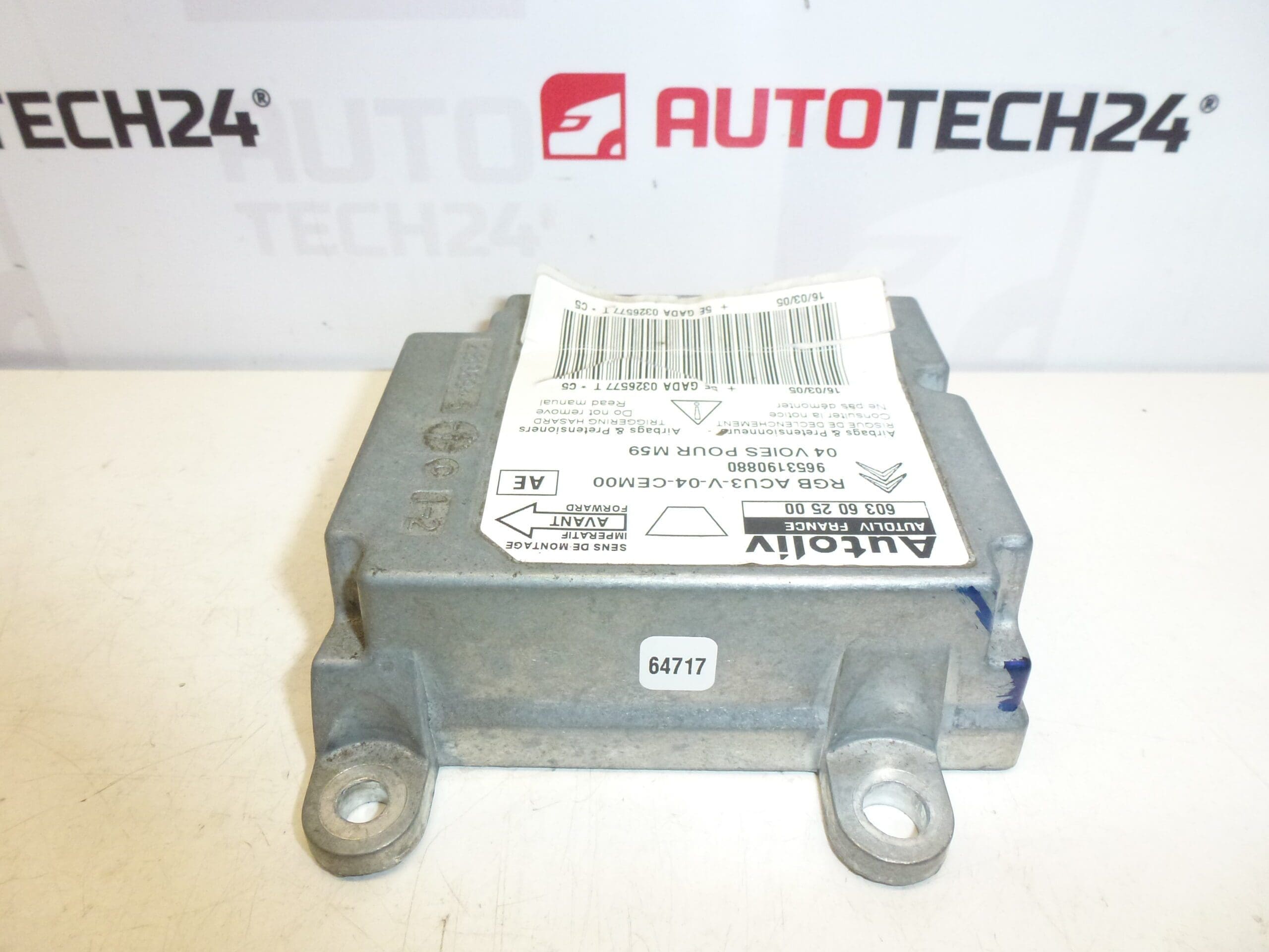 Citroën Peugeot Airbageenheid 9653190880 603602500 - Afbeelding 2