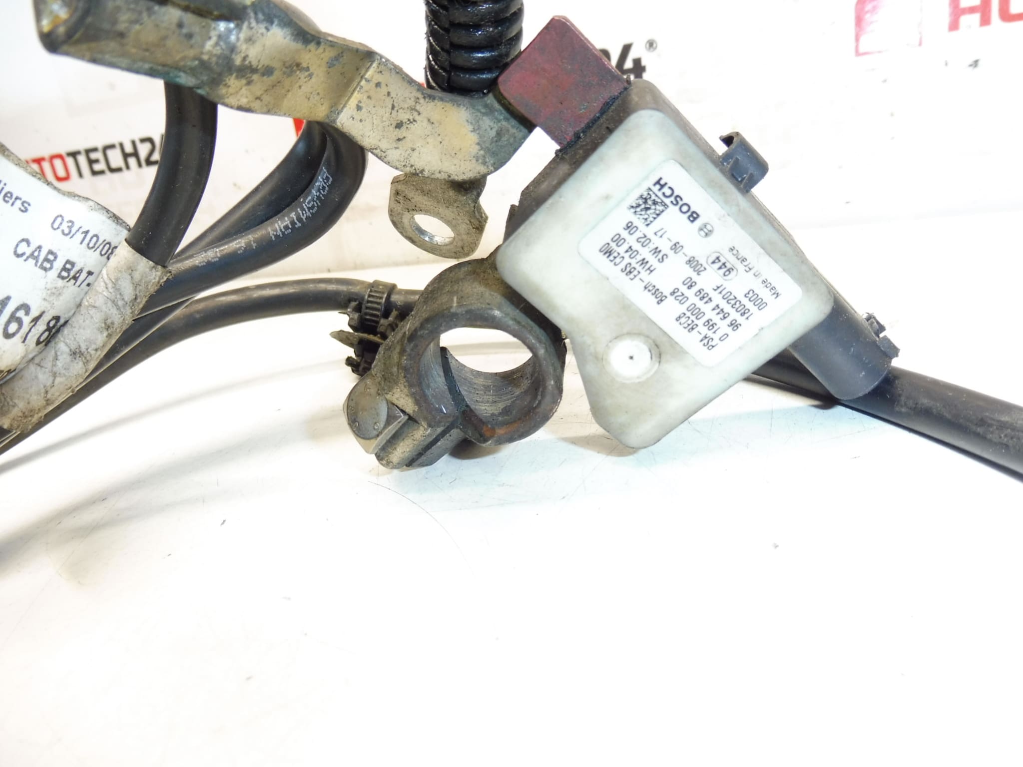 Citroën Peugeot accu minkabel 9663716180 9664448980 - Afbeelding 2