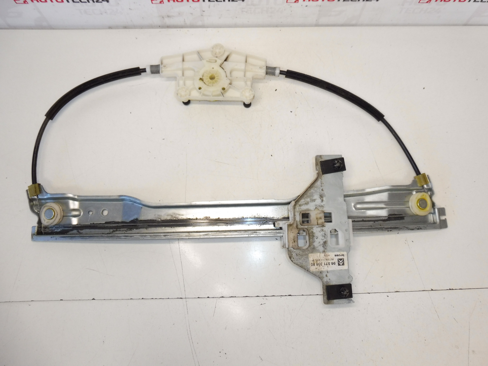 Mechanisme van het linker voorportierraam Citroën C4 5-deurs 9657133680 9221V1