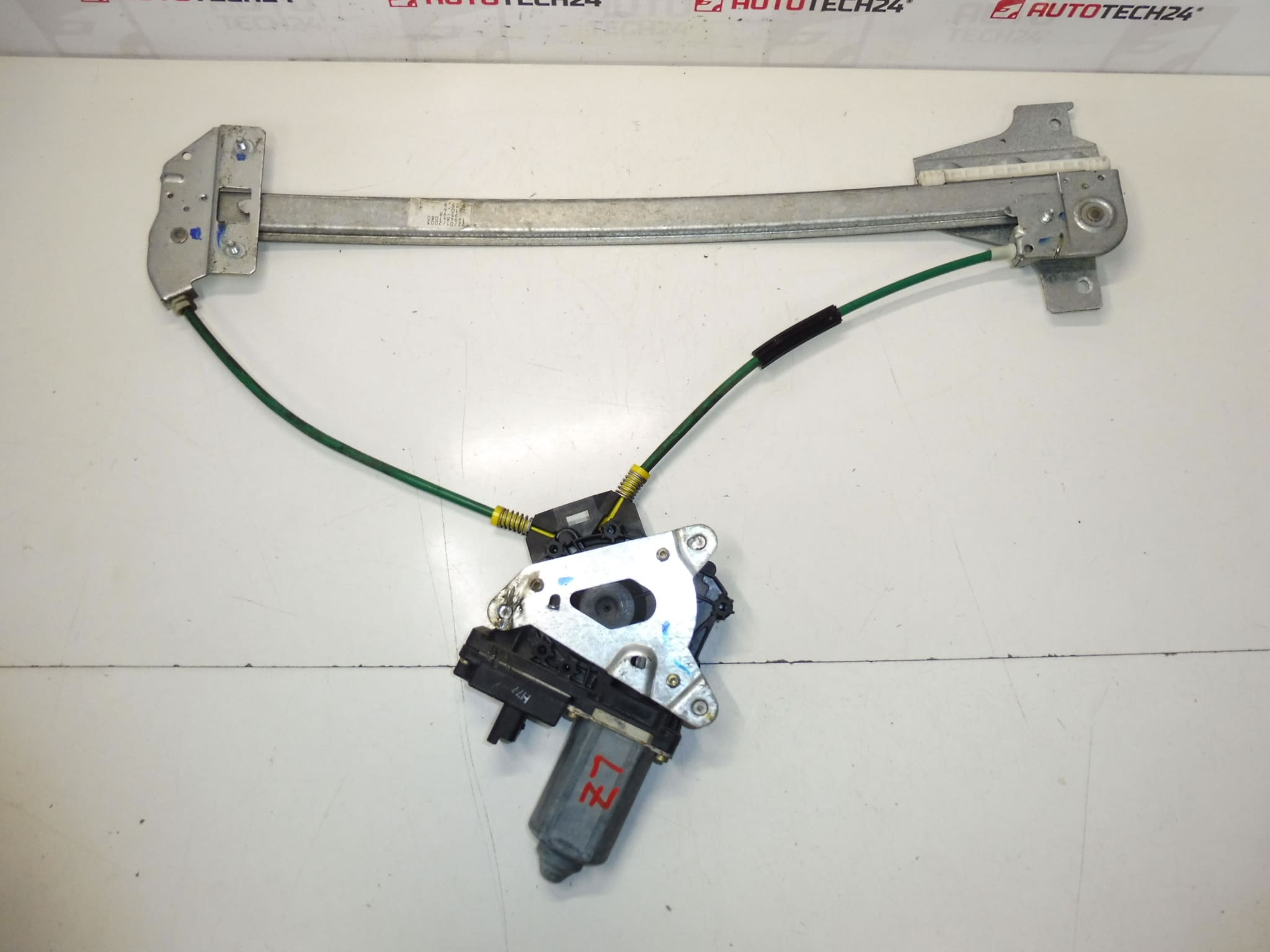 Citroën Peugeot linker achterruit oprolmechanisme 1494841080 922377 - Afbeelding 2