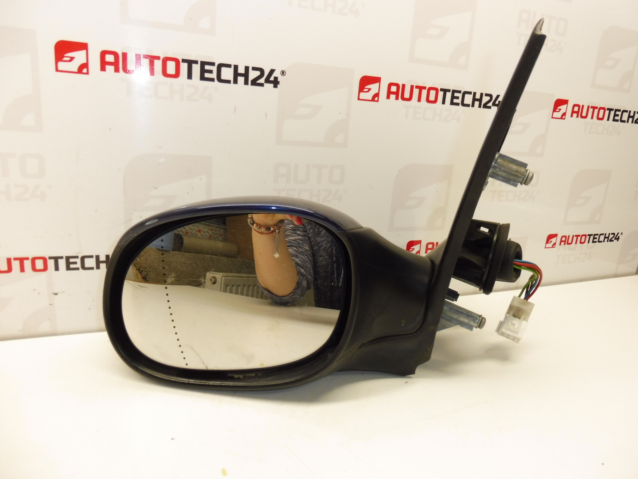 Linker buitenspiegel blauw EGE Peugeot 206 8153KQ