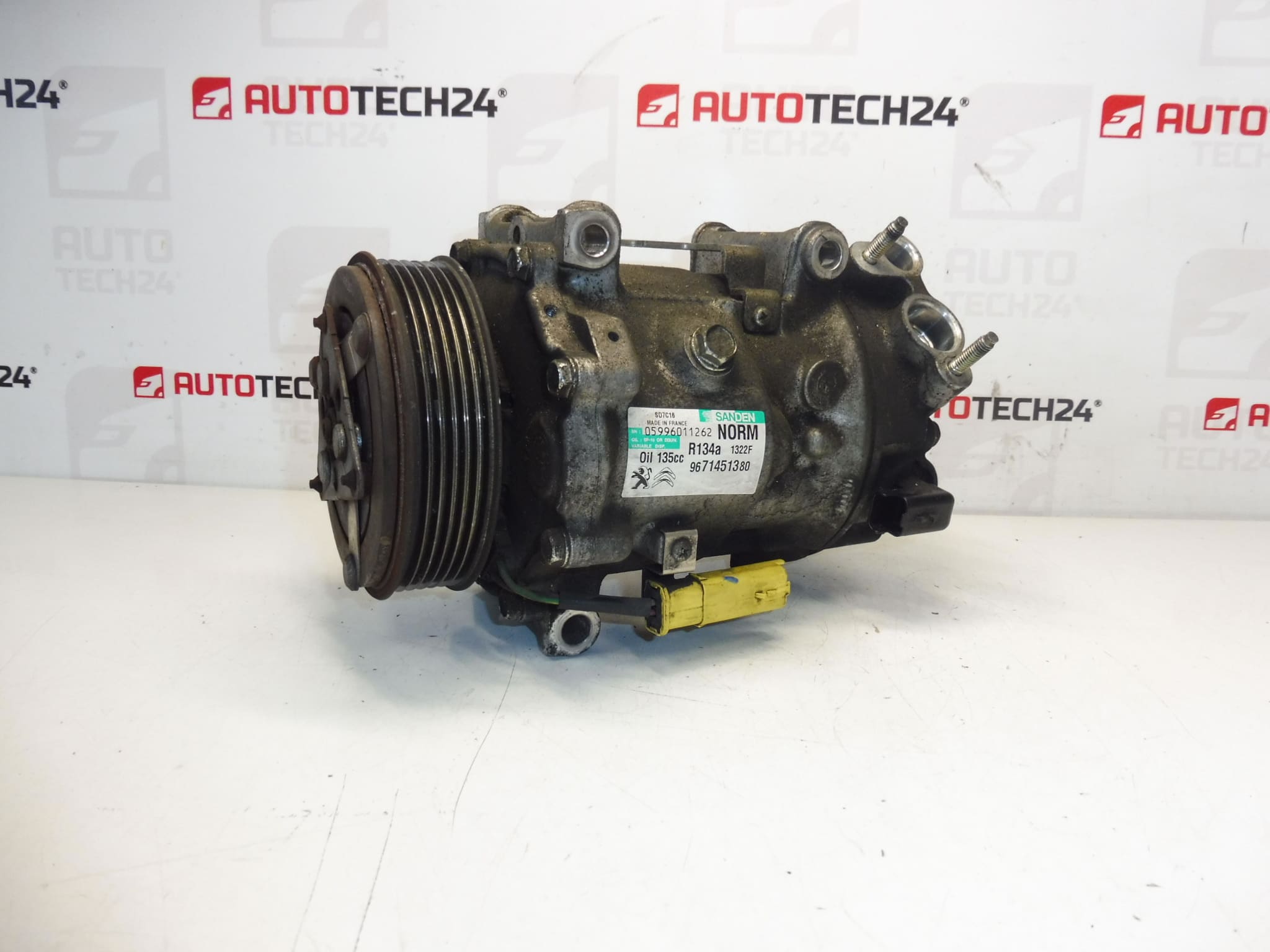 Aircocompressor Sanden SD7C16 9671451380 1322F 6453ZS