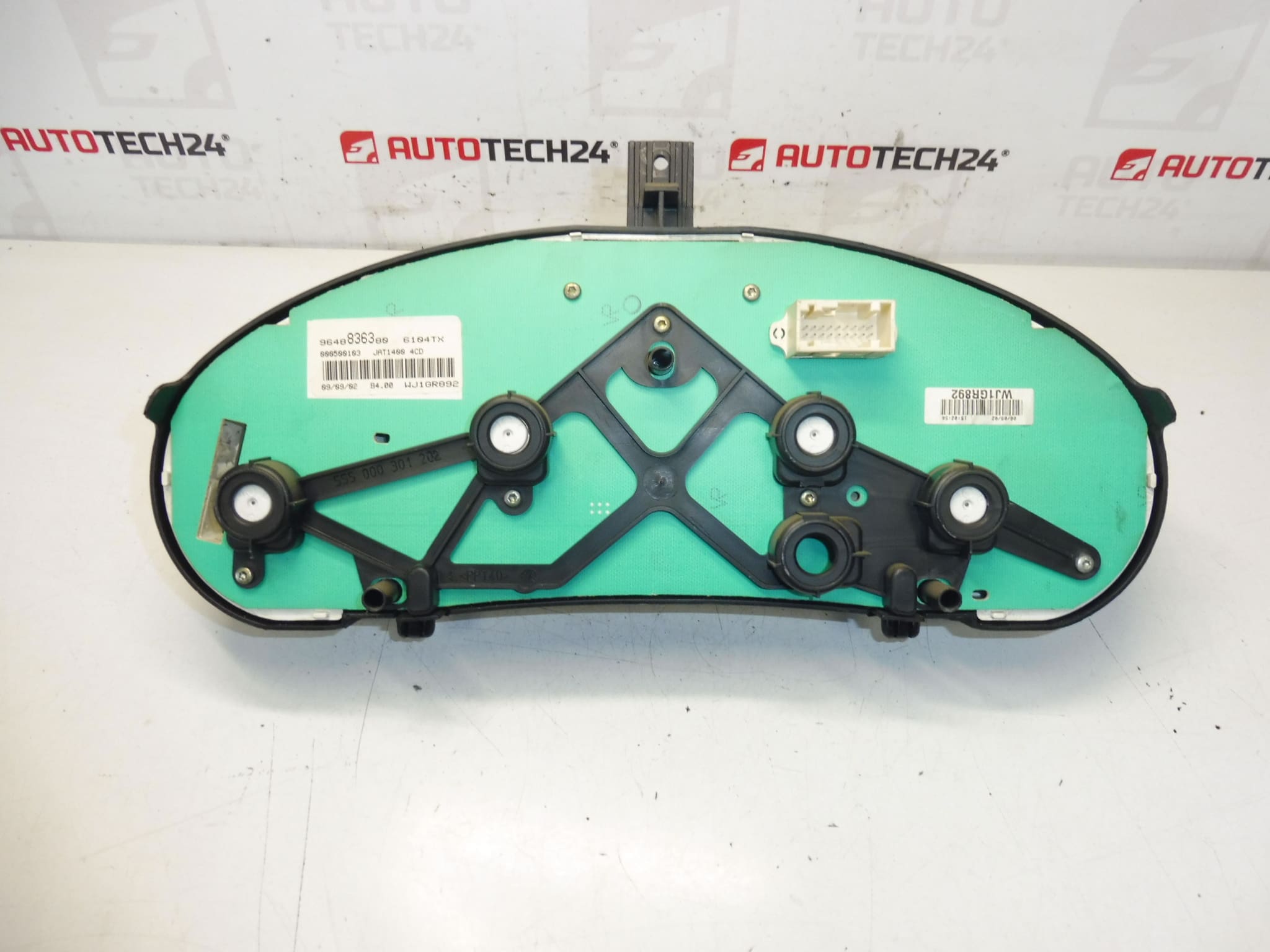 Snelheidsmeter 176 duizend km Peugeot 206 9648836380 6104TX - Afbeelding 2