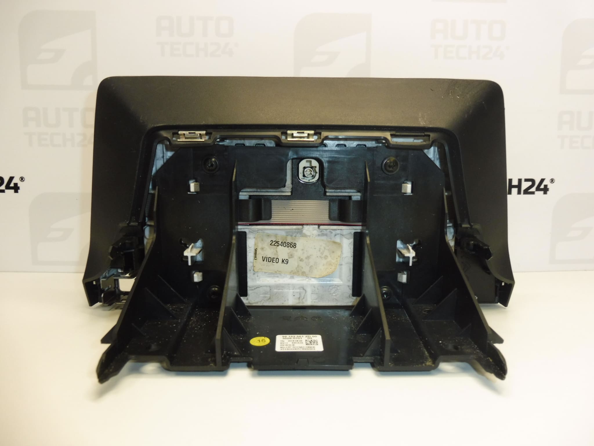 Display van radio en boordcomputer Citroen Peugeot Opel 98162661ZD - Afbeelding 2